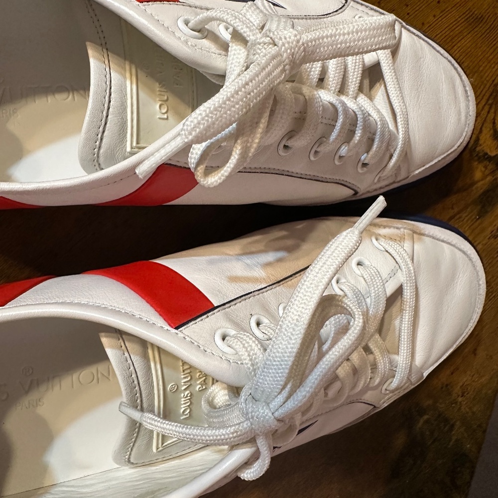 Authentic Men’s Sneaker Louis Vuitton Size 7 /MS0190 / Leather - Picture 8 of 13